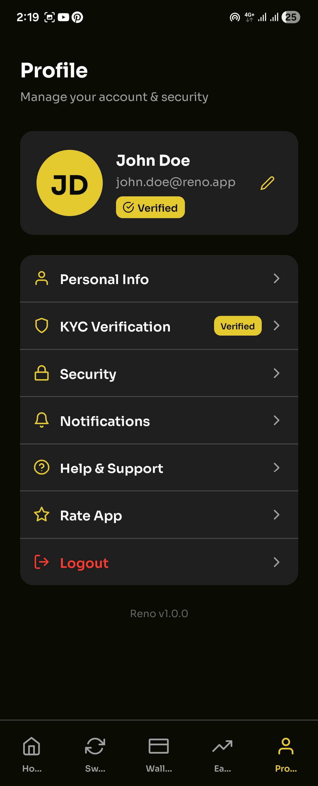 Reno App screenshot 4